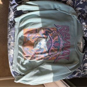 Urban Outfitters, Teal Revival Sweatshirt, Oversized size Small/Medium